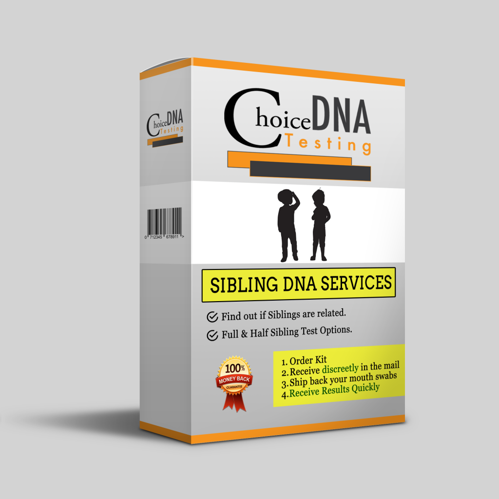 Home Sibling DNA Test Kit (2 Siblings Full Or Half) Choice DNA