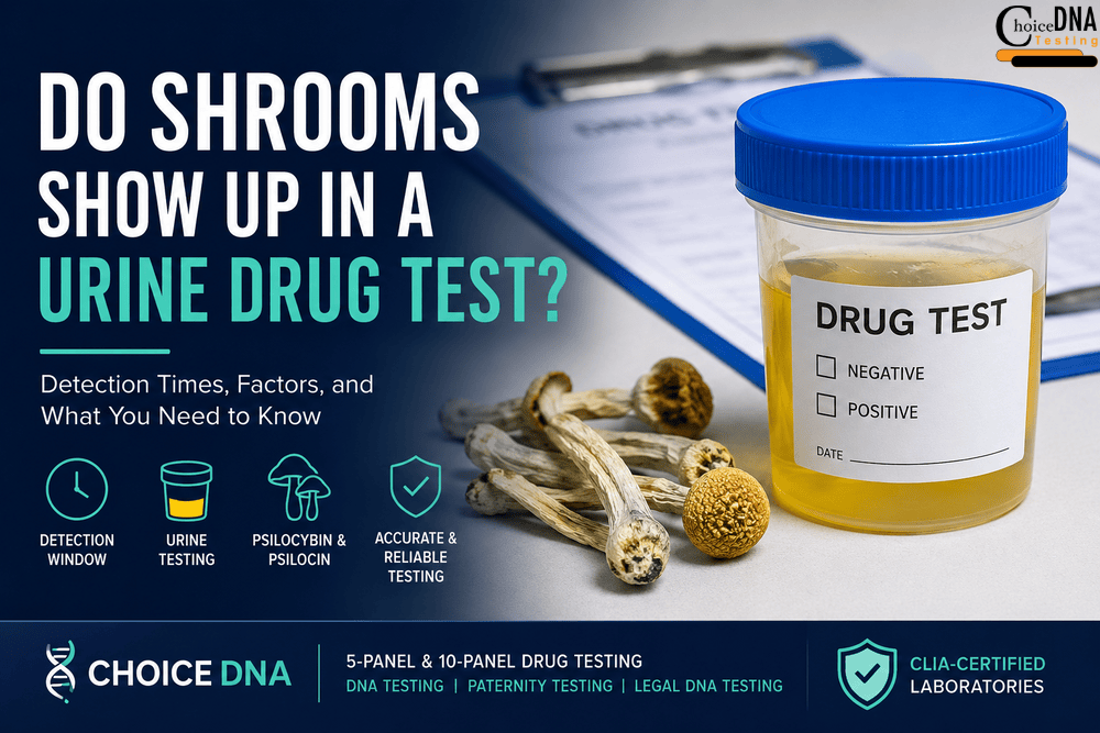 Do shrooms show up in a urine drug test