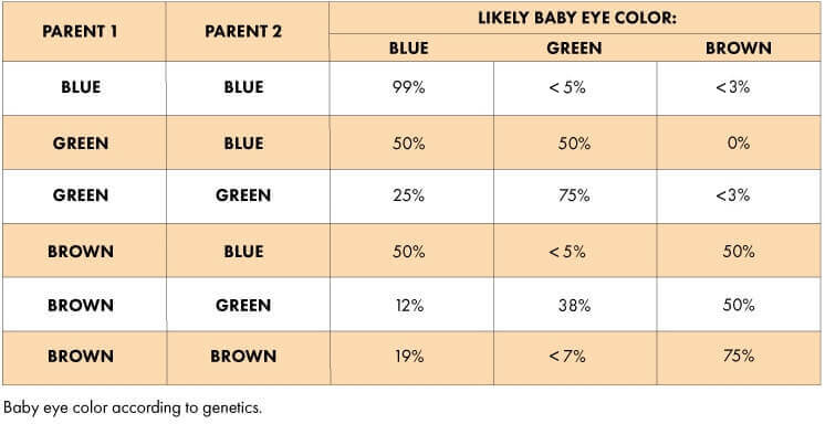 eye color genes can be transmitted new